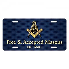 Masonic License Plate