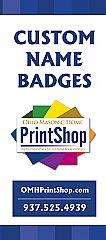 OMH Print Shop Custom Name Badge Brochure (50 Pack)