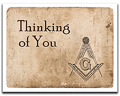Vintage Lodge Thinking of You Card