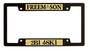 Masonic License Plate Frame
